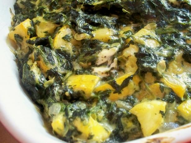 Yellow Squash and Spinach Casserole. Photo by *Parsley*