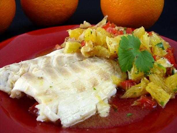 Sea Bass Steaks With Orange Salsa (Or Tuna). Photo by Thorsten