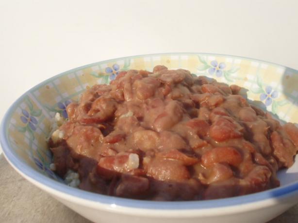 Popeyes Red Beans & Rice. Photo by Bay Laurel