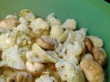 Marinated Mushrooms, Artichoke Hearts, and Cauliflower Salad