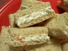 Cream Cheese and Olive Party Sandwiches. Recipe by Seasoned Cook