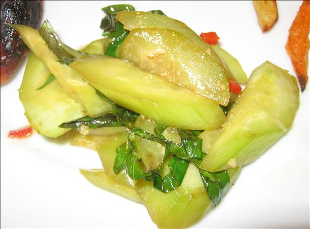 Pan-Fried Cucumber. Photo by Maito