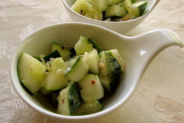 Smacked Cucumbers. Photo by lazyme