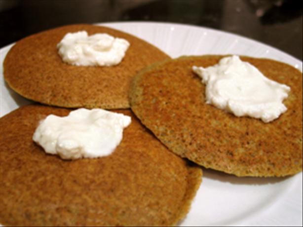 Artichoke Pancakes With Goat Cheese. Photo by kelly in TO