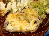 Double-Baked Potatoes With Mushrooms and Cheese