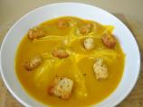 Roasted Butternut Squash Soup With Crispy Croutons