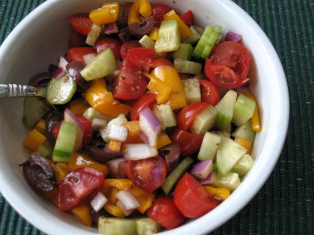 Greek Tomato Salad. Photo by Chicagoland Chef du Jour