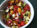 Greek Tomato Salad. Photo by Chicagoland Chef du Jour