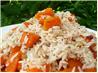 Roasted Pumpkin and Sweet Potato Pilau. Recipe by Chef PotPie