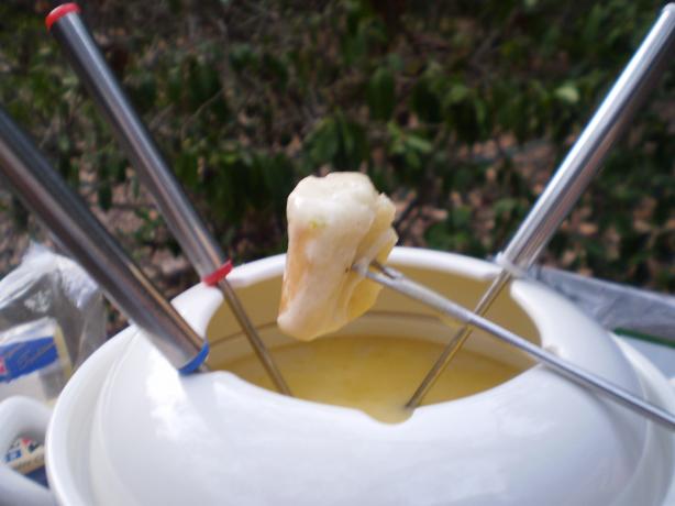 Swiss Fondue With 4 Cheeses - an Authentic Recipe. Photo by breezermom