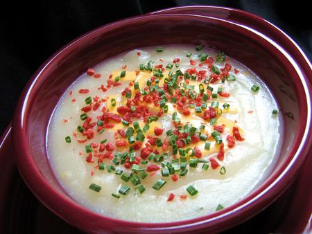 Weight Watchers Baked Potato Soup. Photo by Annacia