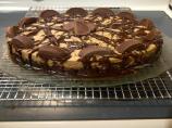 Peanut Butter Cup Brownie Bottom Cheesecake