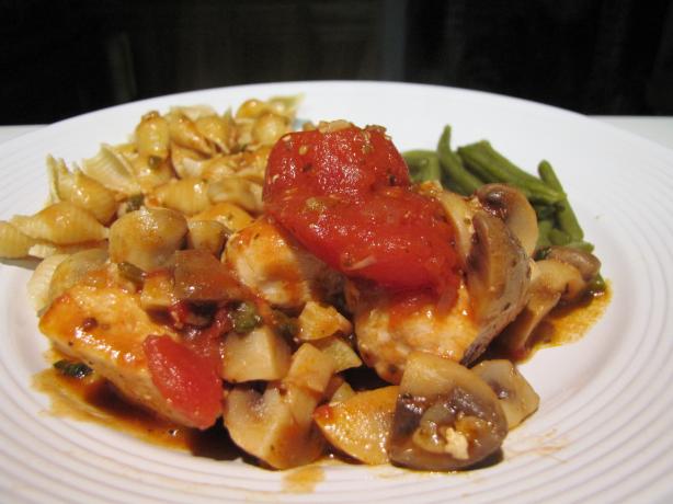 Chicken With Tomatoes and Mushrooms. Photo by loof