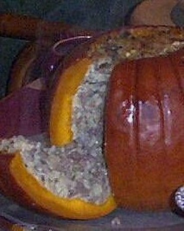 Stuffed Pumpkin. Photo by Recipe Baroness
