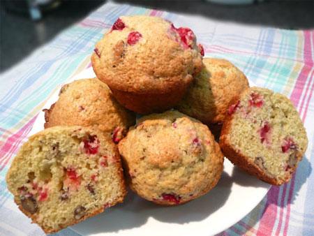 Cape Cod Cranberry Muffins. Photo by Mikekey