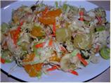 Tropical Fruit and Nut Coleslaw