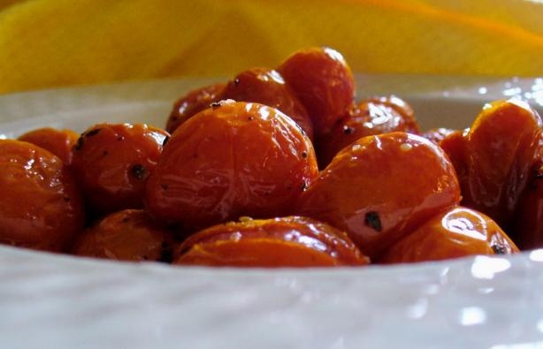 Roasted Grape Tomatoes. Photo by Bobtail