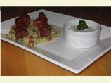 Tandoori Lamb Kebabs With Raita and Couscous