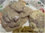 Deer Steaks and Gravy (Venison)