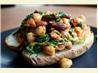 Spiced Butter Bean, Spinach and Tomato Topping for Jacket Potato
