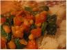 Spiced Butter Bean, Spinach and Tomato Topping for Jacket Potato