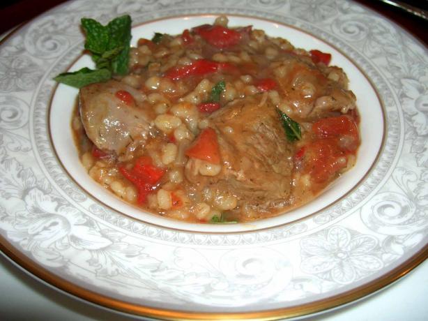 Crock Pot Lamb Stew With Barley. Photo by mersaydees