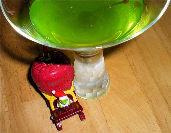 Grinch Martini. Photo by Julie B's Hive