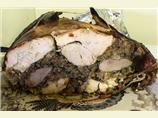 Turducken (A Chicken in a Duck in a Turkey). Photo by Karen From Colorado