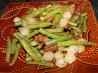 Saut&eacute;ed Green Beans and Onions With Bacon. Recipe by AZPARZYCH