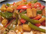 Chinese Baby Corn and Peppers