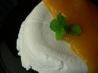 Coeur a La Creme With Apricot Sauce. Recipe by 2Bleu