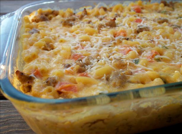 Country Sausage Macaroni & Cheese. Photo by *Parsley*