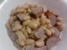 White Beans and Kielbasa. Recipe by Munchkin Mama