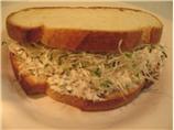 Cream Cheese, Black Olive, Walnut & Sprout Sandwiches