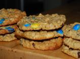 Oats and Peanut Butter Giant Cookies