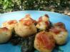 Pan-Seared Scallops With Spinach