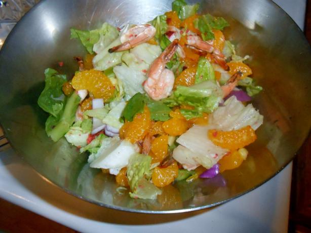 Prawn and Mandarin Salad. Photo by pammyowl