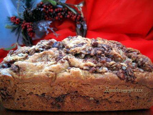 Eggnog Cinnamon Swirl Bread. Photo by Annacia