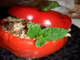 Moroccan Spiced Lamb Stuffed Bell Peppers
