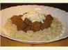 Lamb Curry With Fragrant Rice and Raita. Recipe by The Flying Chef