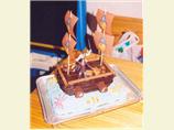 Pirate Ship Cake. Photo by Mom2Rose