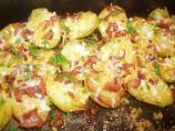 Roasted Potatoes With Bacon, Cheese, and Parsley