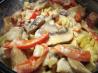 Bow Ties With Chicken and Asiago Cheese Sauce