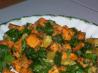 Wilted Spinach Salad With Roasted Kumara (Sweet Potato)