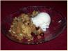 Cranberry-Apple Crumble. Recipe by Chef corella