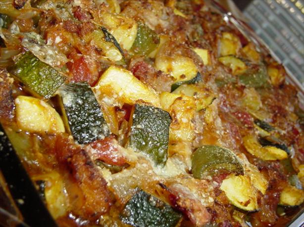Zucchini or Yellow Squash Casserole. Photo by Trixyinaz