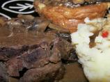 Beef Sirloin Tip Roast With Mushroom Gravy