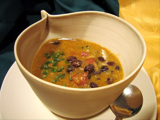 Pumpkin Black Bean Soup. Photo by Annacia