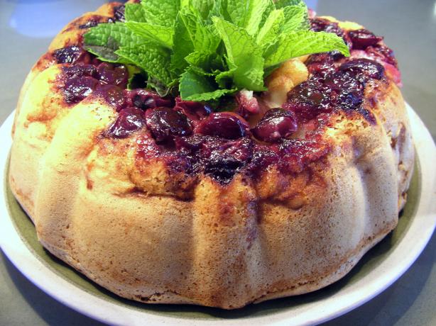 Gluten-Free Apple and Sour Cherry Cake. Photo by JustJanS