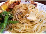 Spicy Capellini With Scallions and Garlic